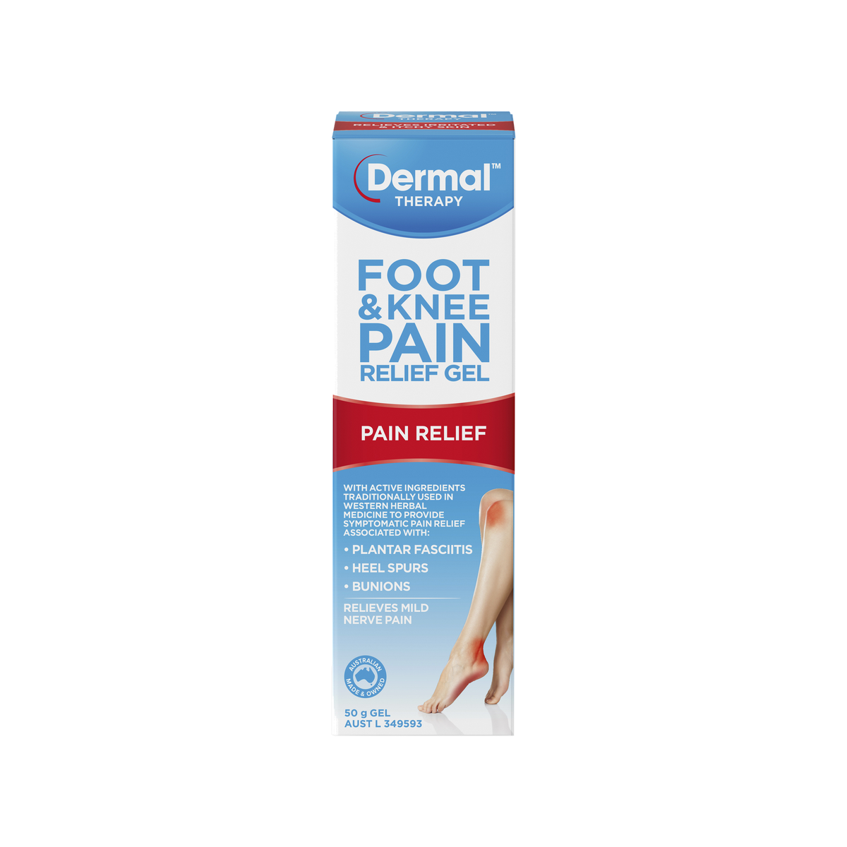 Dermal Therapy Foot & Knee Pain Relief Gel 50g