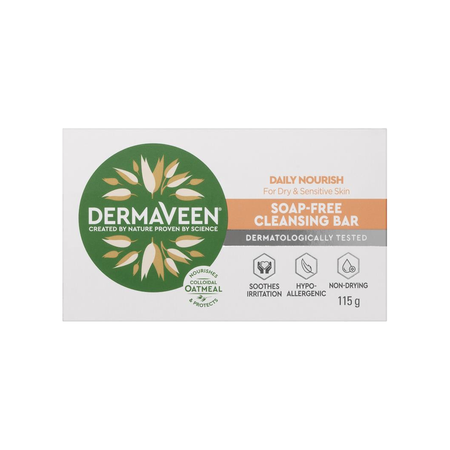 DermaVeen® Daily Nourish  Soap-Free Cleansing Bar 115g