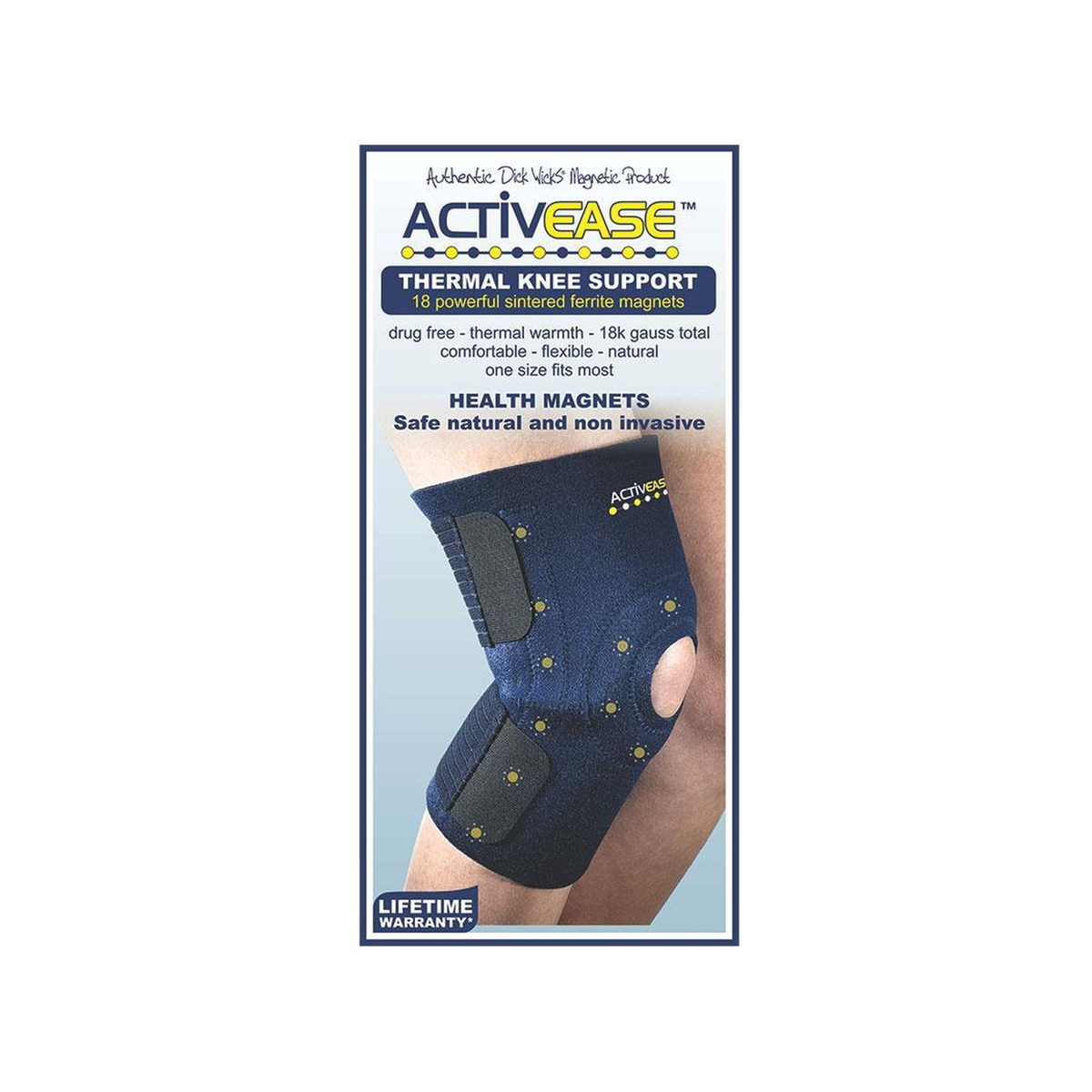 Dick Wicks ActivEase Thermal Magnetic Knee Support One Size