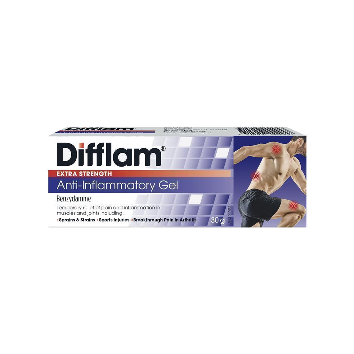 Difflam Extra Strength Anti-Inflammatory Gel 5% 30g