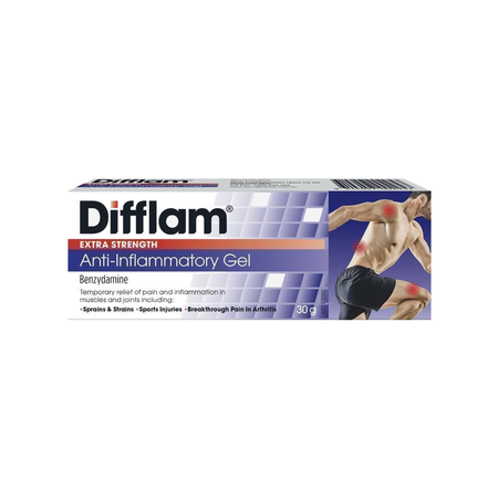 Difflam Extra Strength Anti-Inflammatory Gel 5% 30g