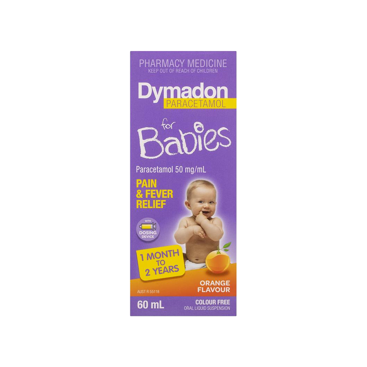 Dymadon Baby 1 month - 2 years 60mL