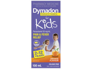 Dymadon Paracetamol 2-12 years Orange 100ml  7774
