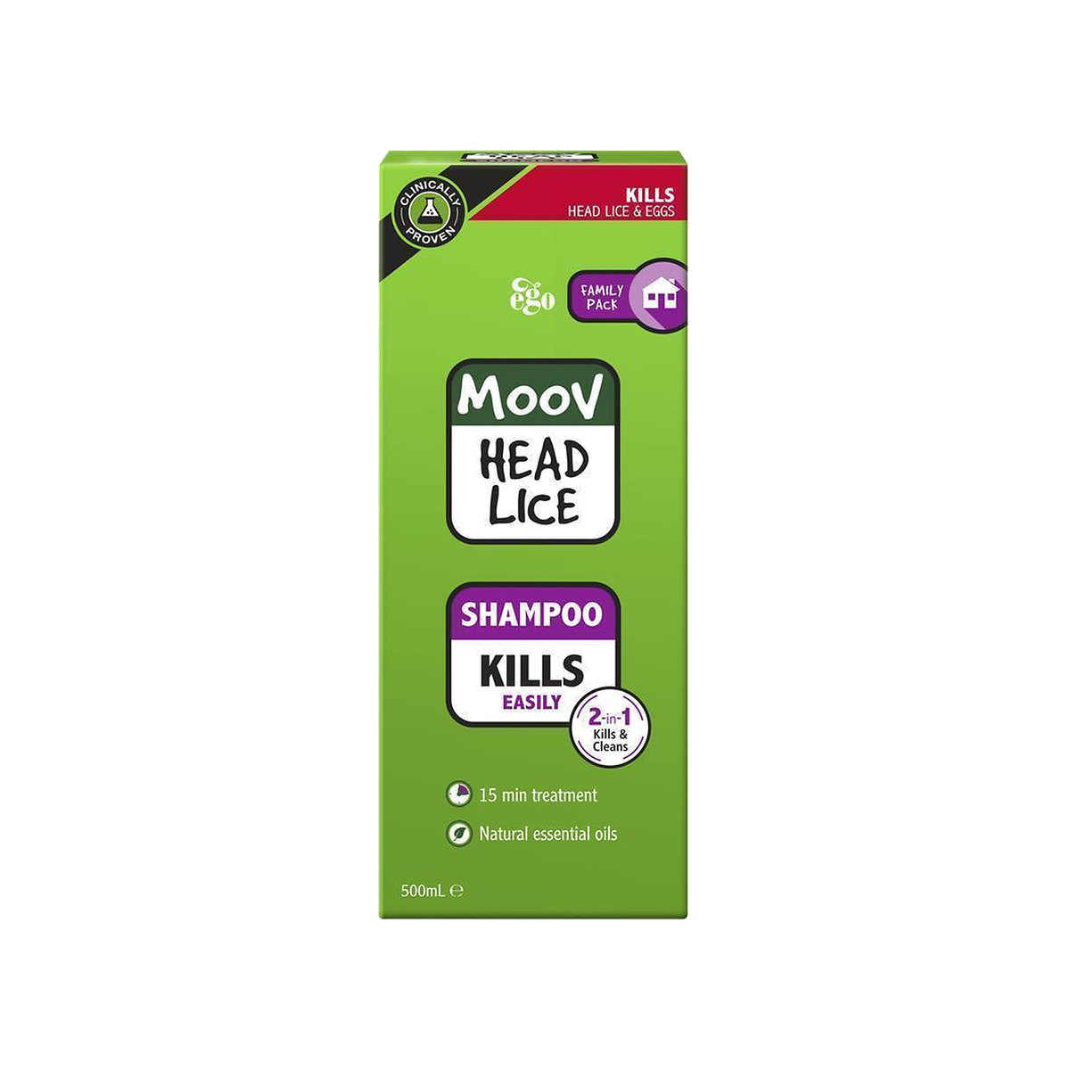 Ego Moov Head Lice Shampoo 500mL