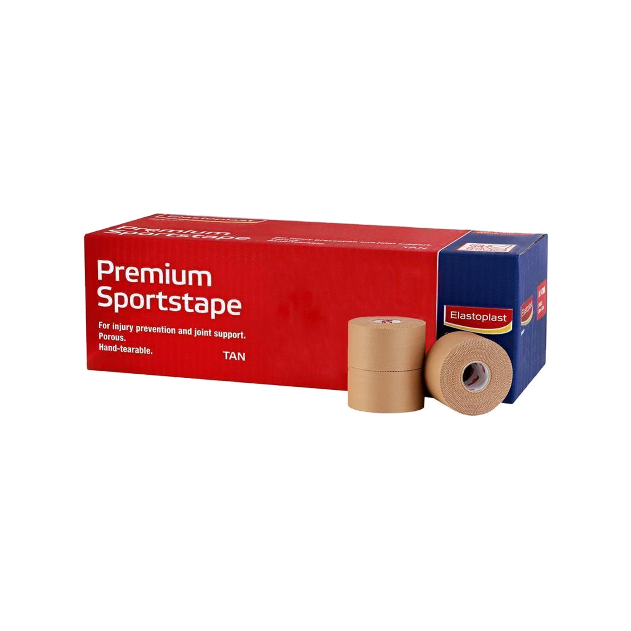 Elastoplast Sport Premium Pink Edge Tan Tape 3.8cm x 13.7m