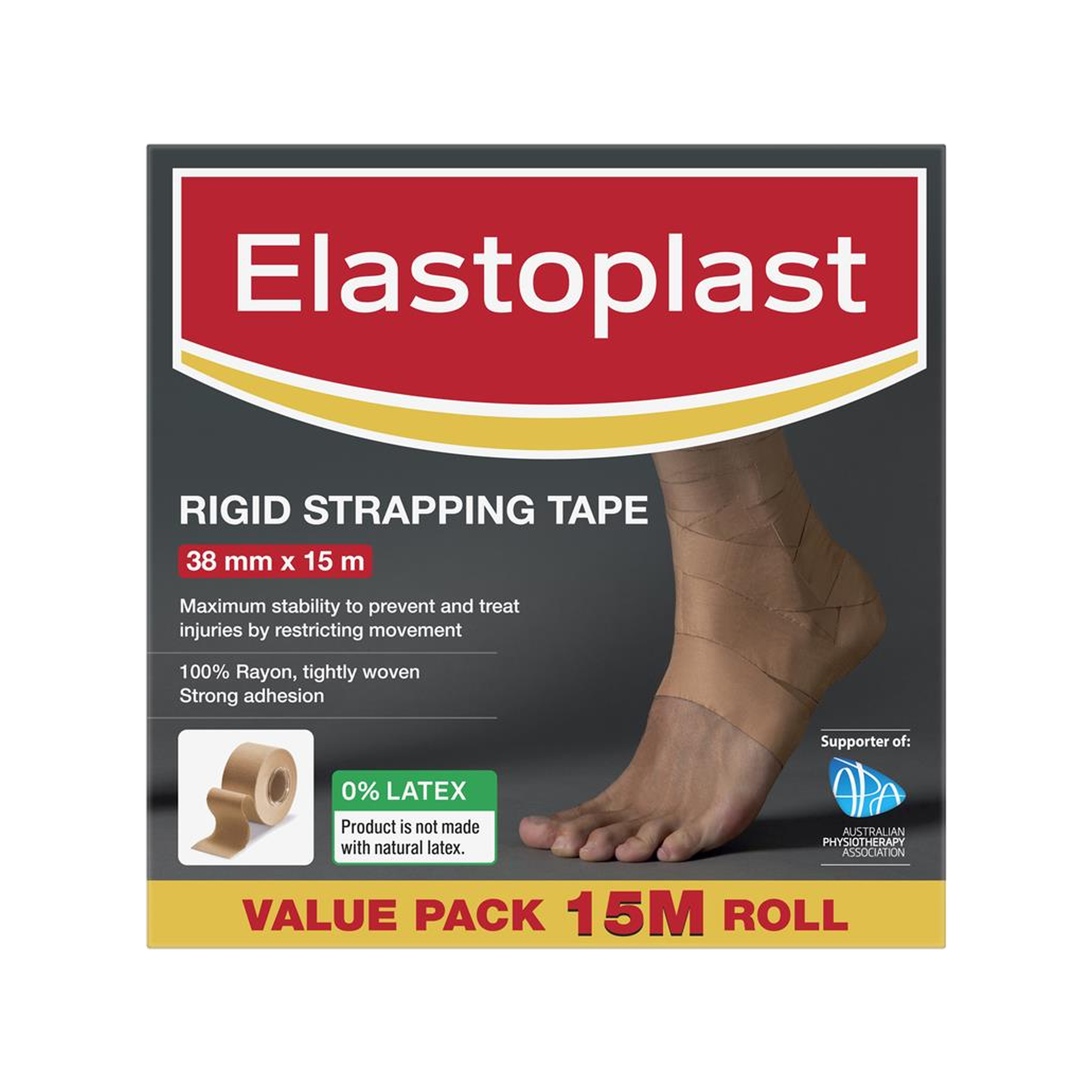 Elastoplast Sport Rigid Strapping Tape 38mm x 15m