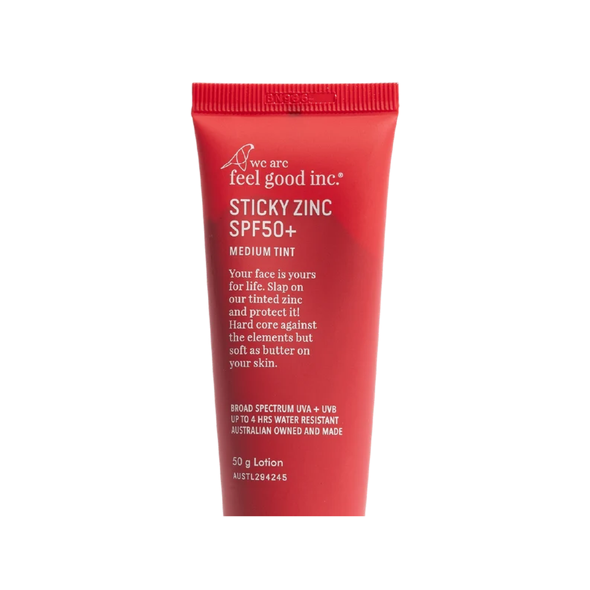 FEEL GOOD INC STICKY ZINC SPF 50+ 50G LOTION MEDIUM TINT