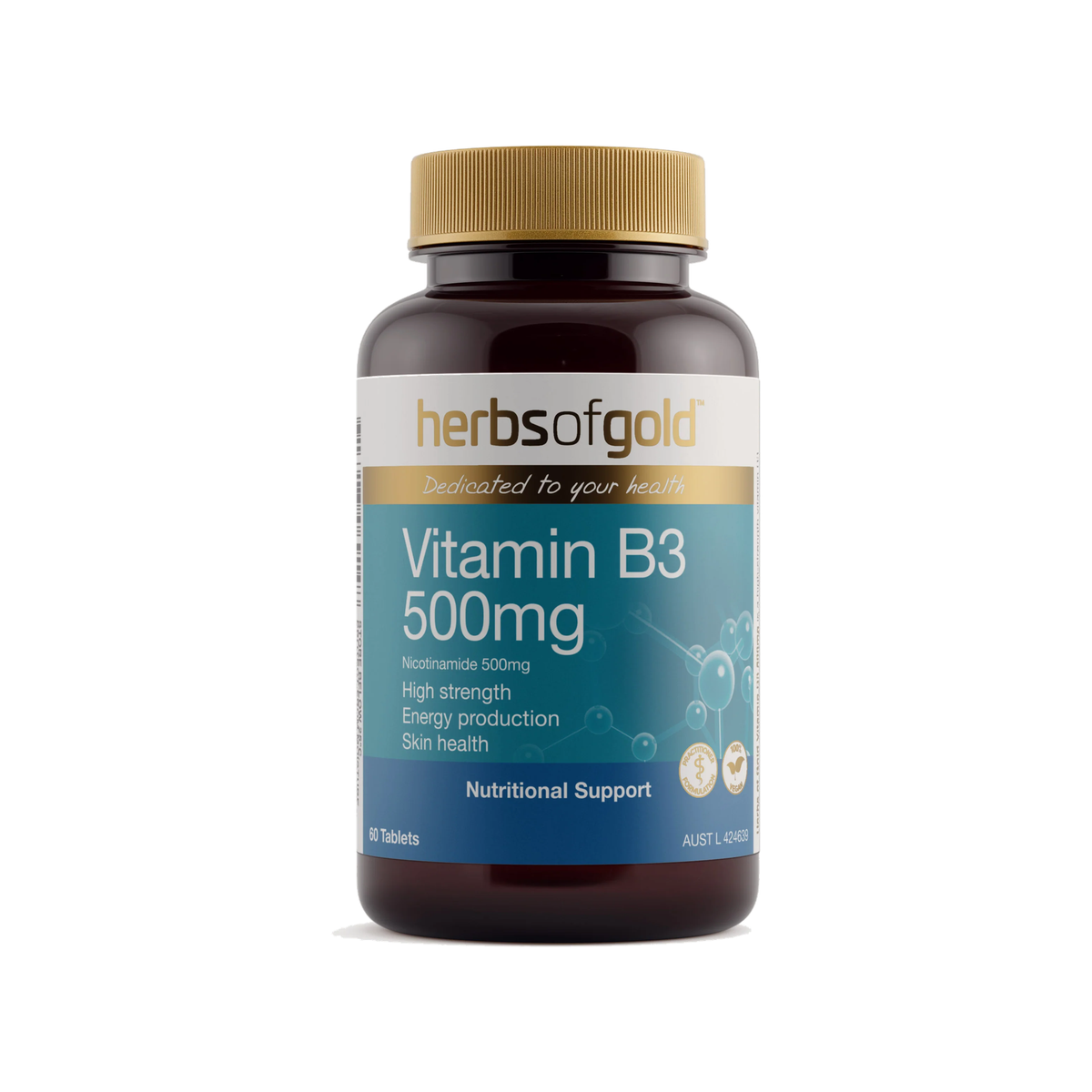 HERBS OF GOLD B3 500MG 60 TAB