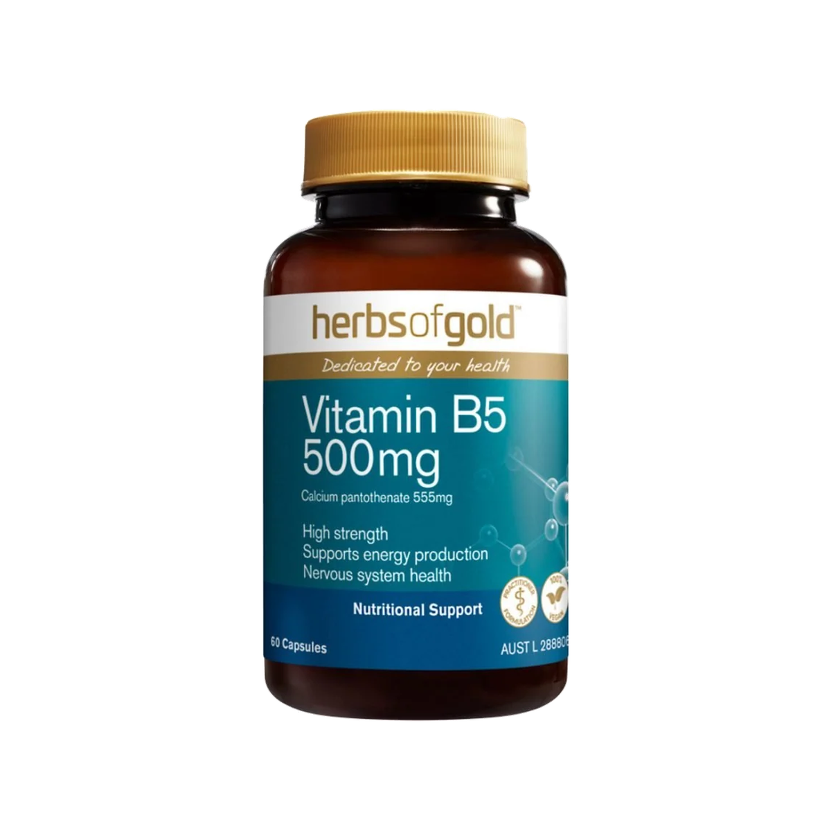 HERBS OF GOLD B5 500MG 60 CAPS