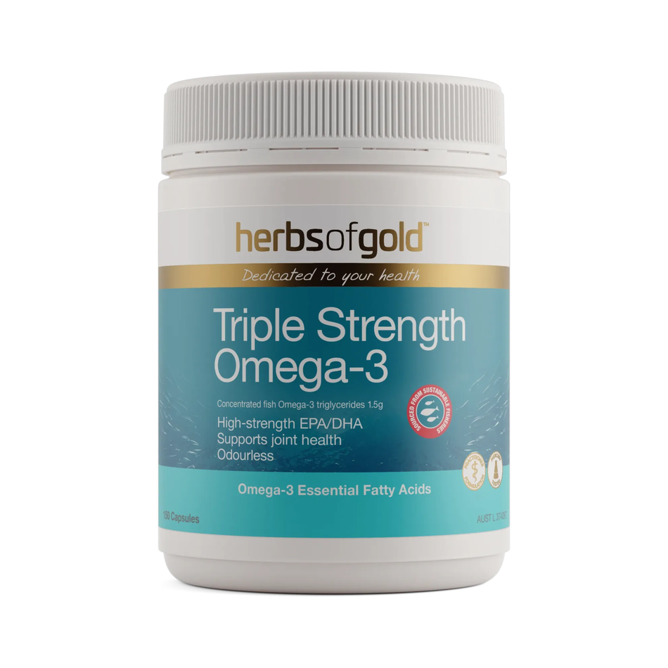 Herbs of Gold Triple Strength Omega-3 150 Capsules