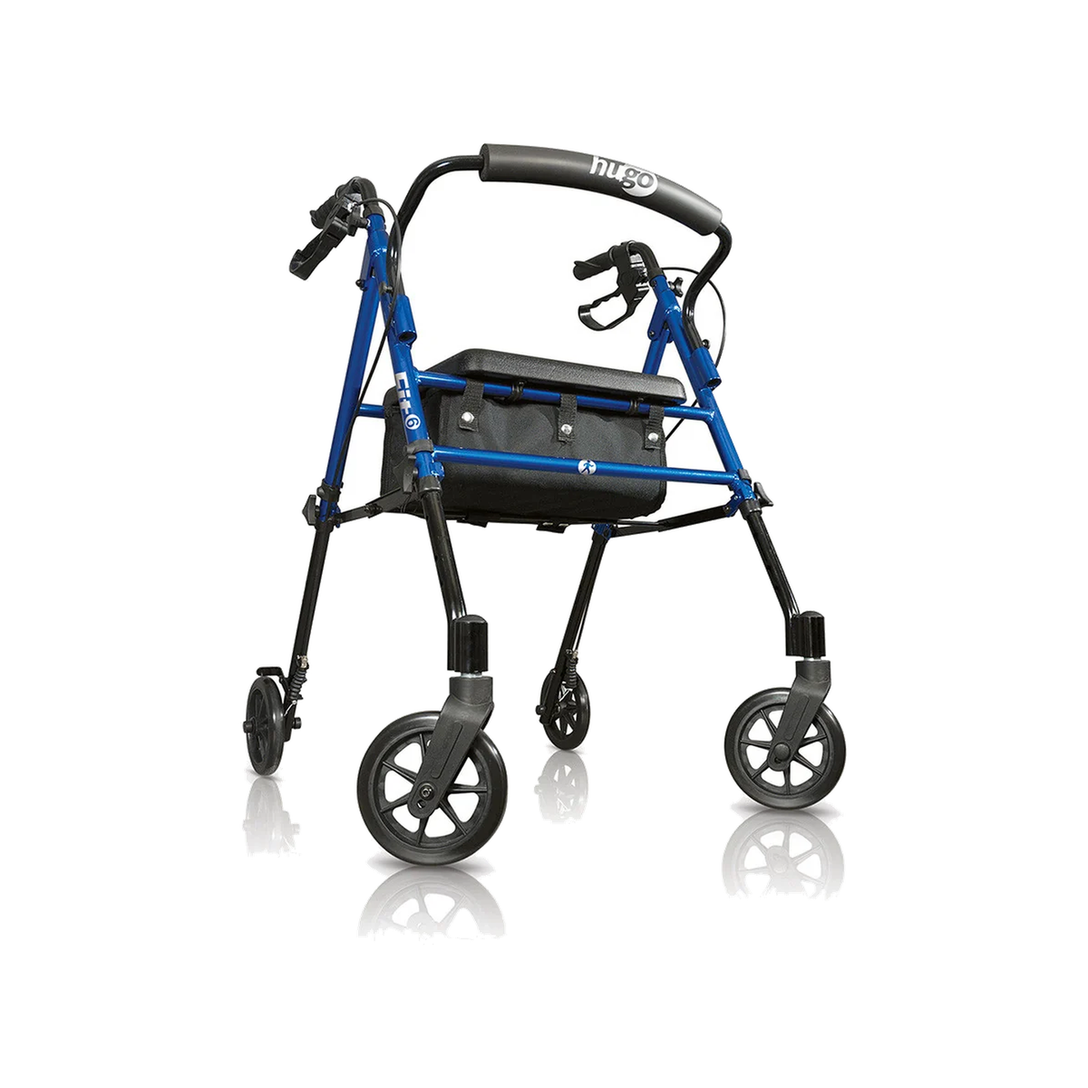 Hugo Fit 6 Rollator Walker Seat Blue