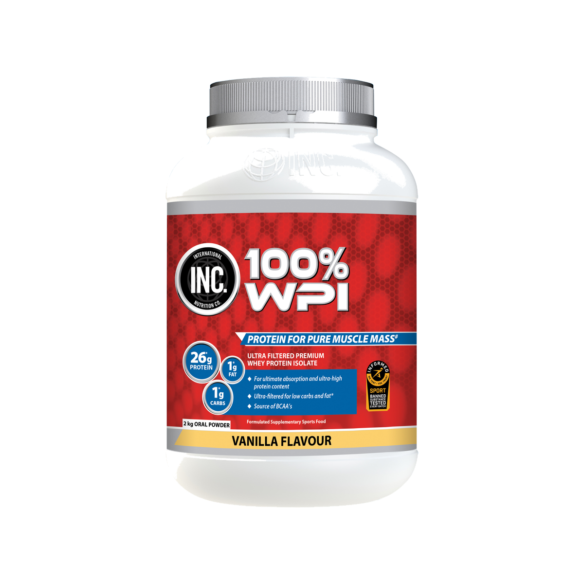 INC 100% WPI - Vanilla 1kg