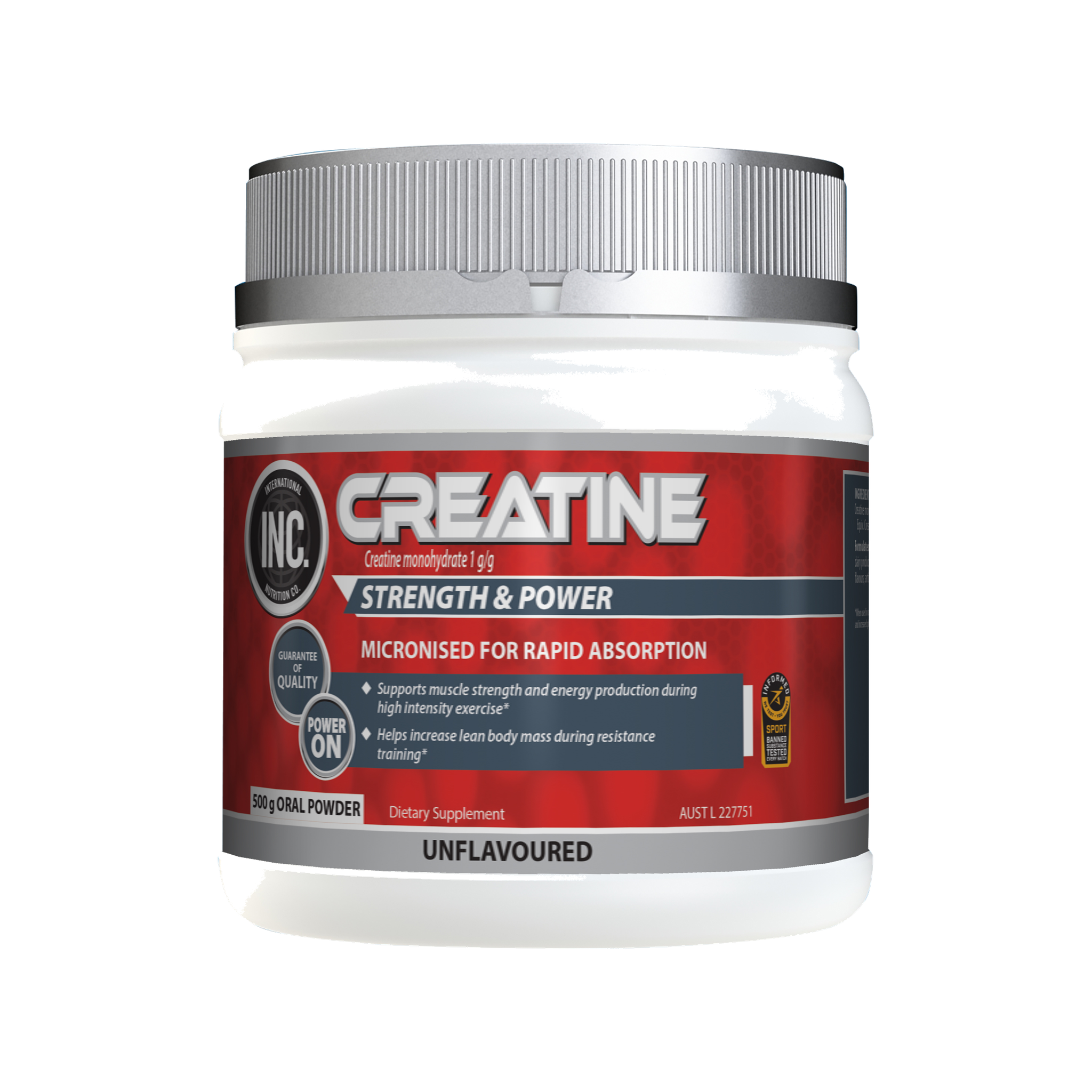 INC Creatine Monohydrate 500g