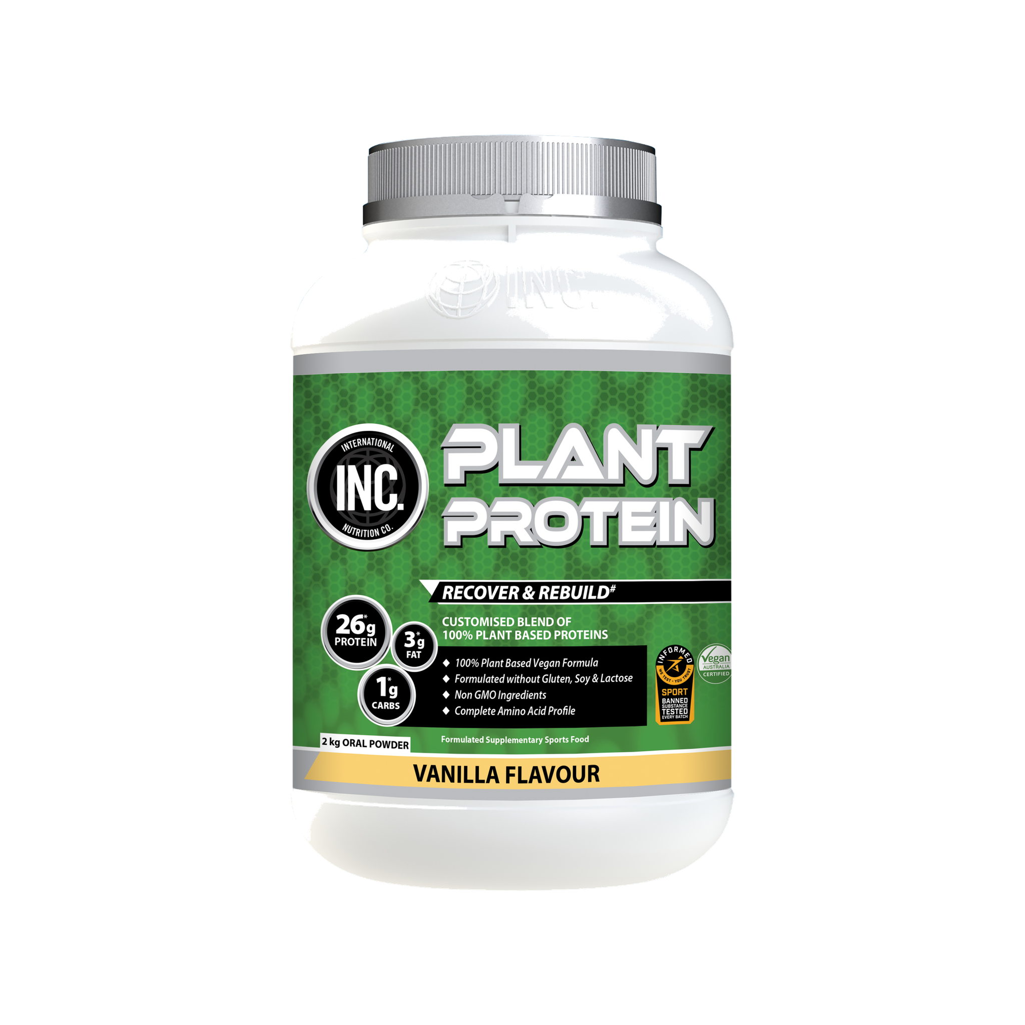 INC Plant Protein - Vanilla 1kg