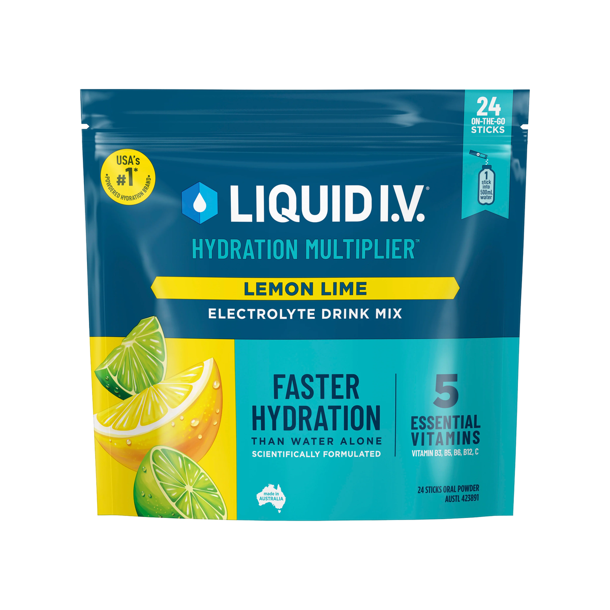 Liquid I.V. Hydration Multiplier - Lemon Lime 24 Pack