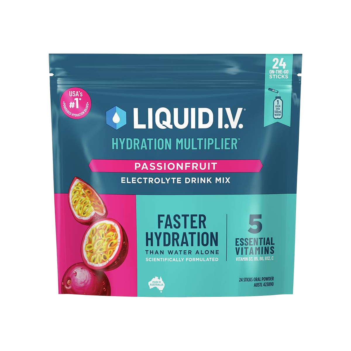 Liquid I.V. Hydration Multiplier - Passionfruit 24 Pack