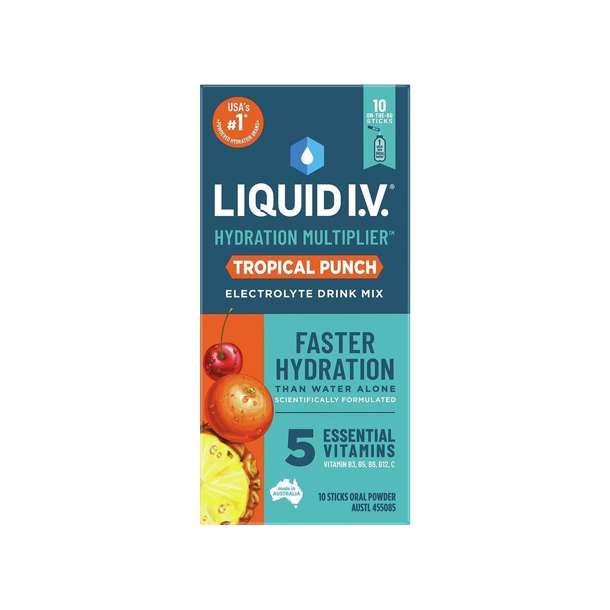 Liquid I.V. Hydration Multiplier - Tropical Punch 10 Pack