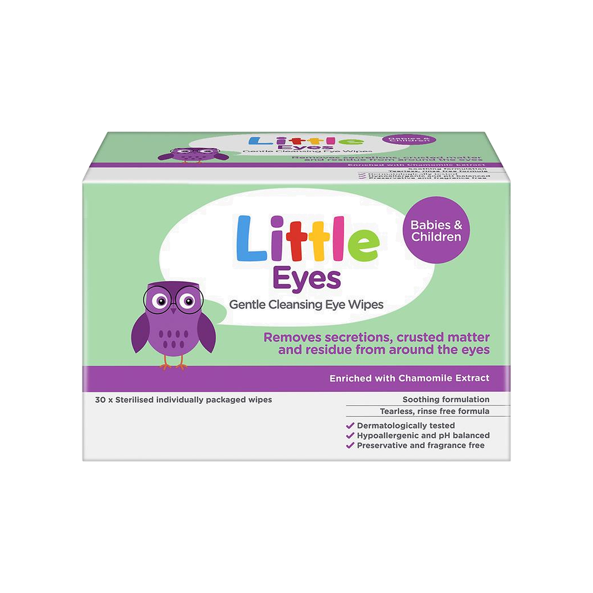 Little Eyes Gentle Cleansing Eye Wipes 30 0545
