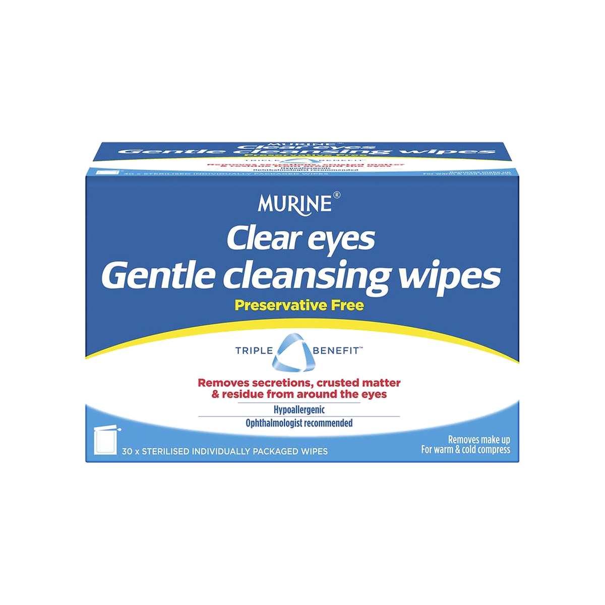 Murine Clear Eyes Wipes 30