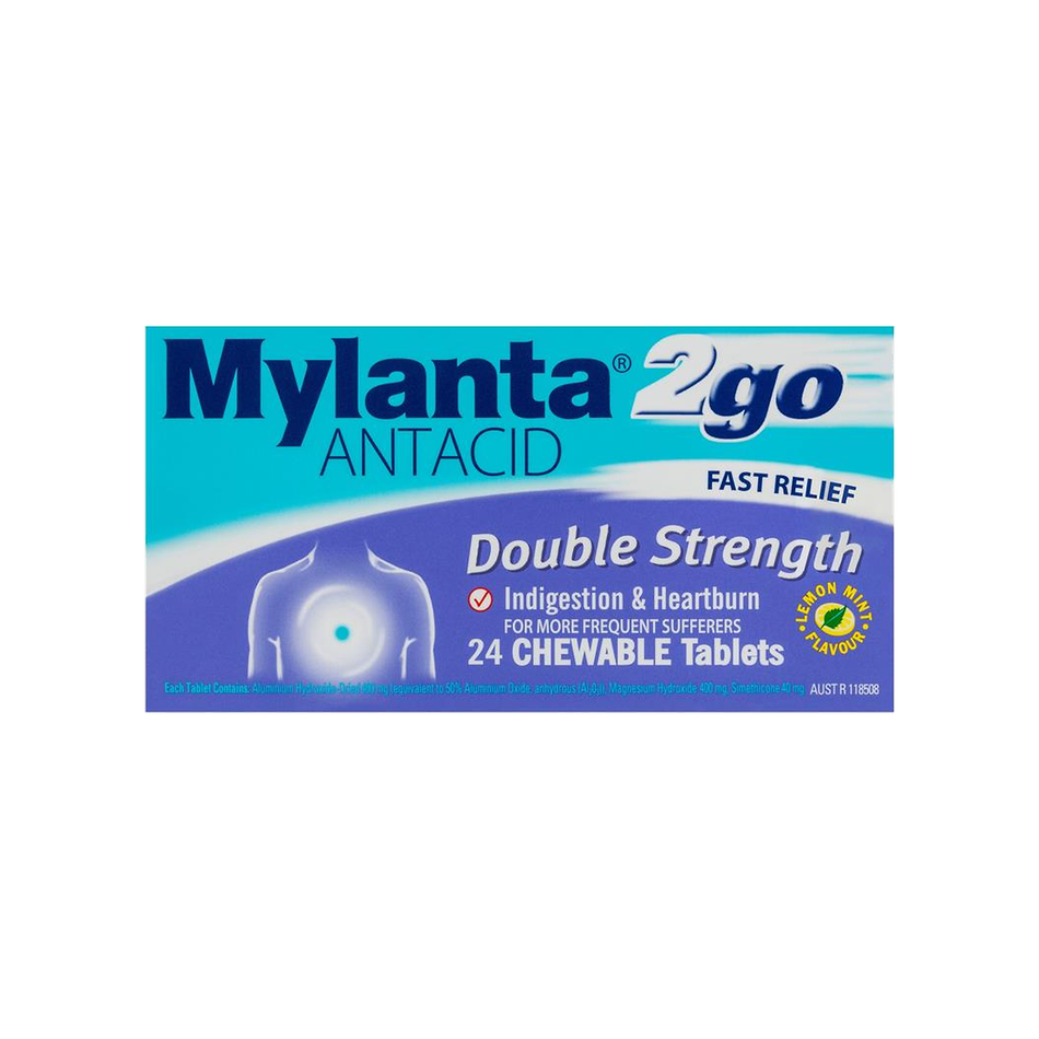 Mylanta 2Go Double Strength Chewable