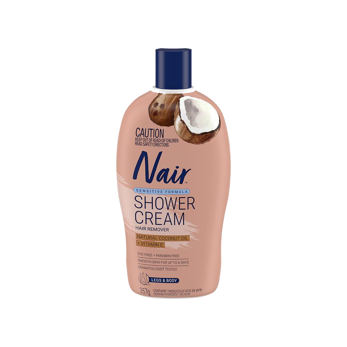 NAIR COCONUT OIL SHOWER CRM 357G