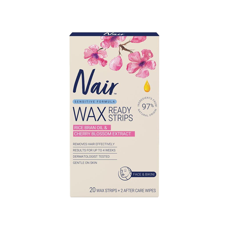 Nair Sensitive Mini Wax Strips 20 Pack