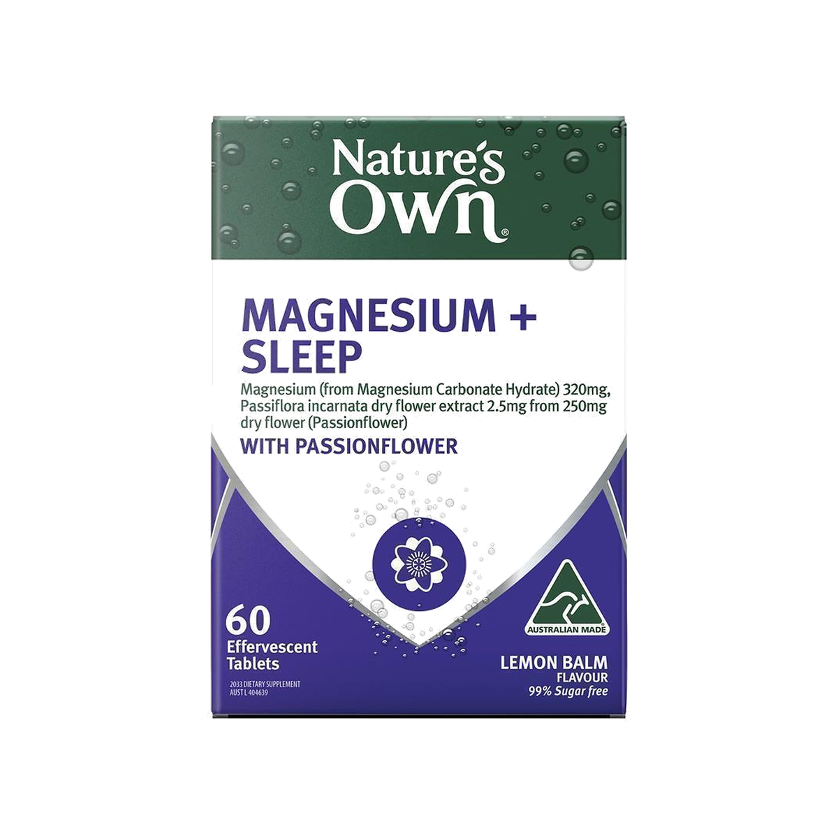 Nature's Own Magnesium + Sleep 60 Effervescent Tablets