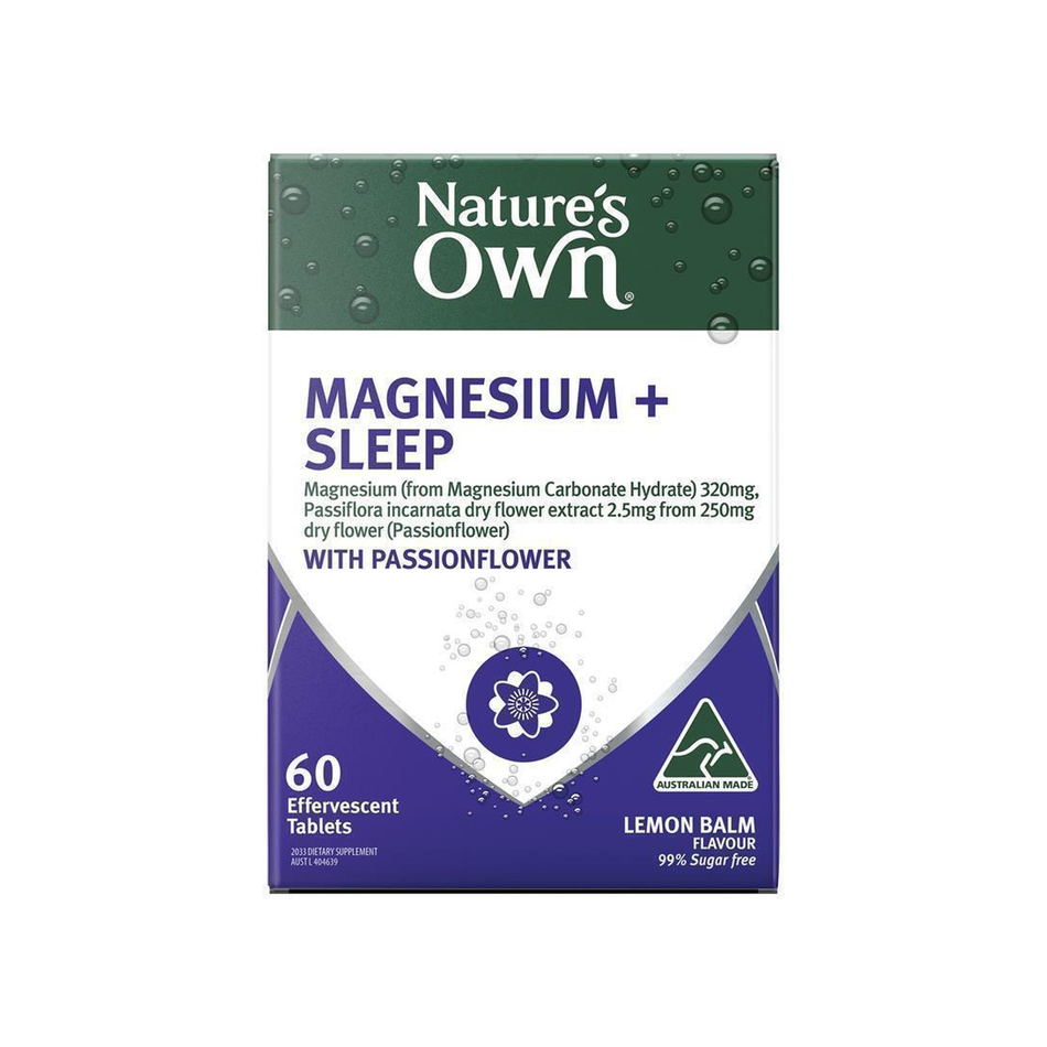 Nature's Own Magnesium + Sleep 60 Effervescent Tablets