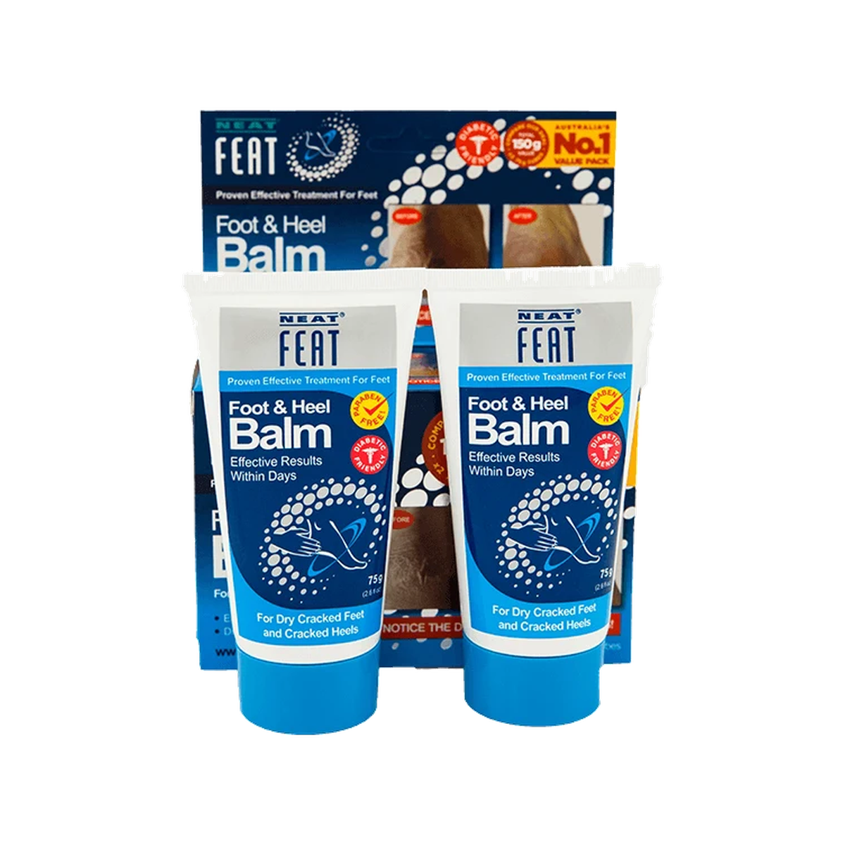 Neat Feat Heel Balm 75g twin pack
