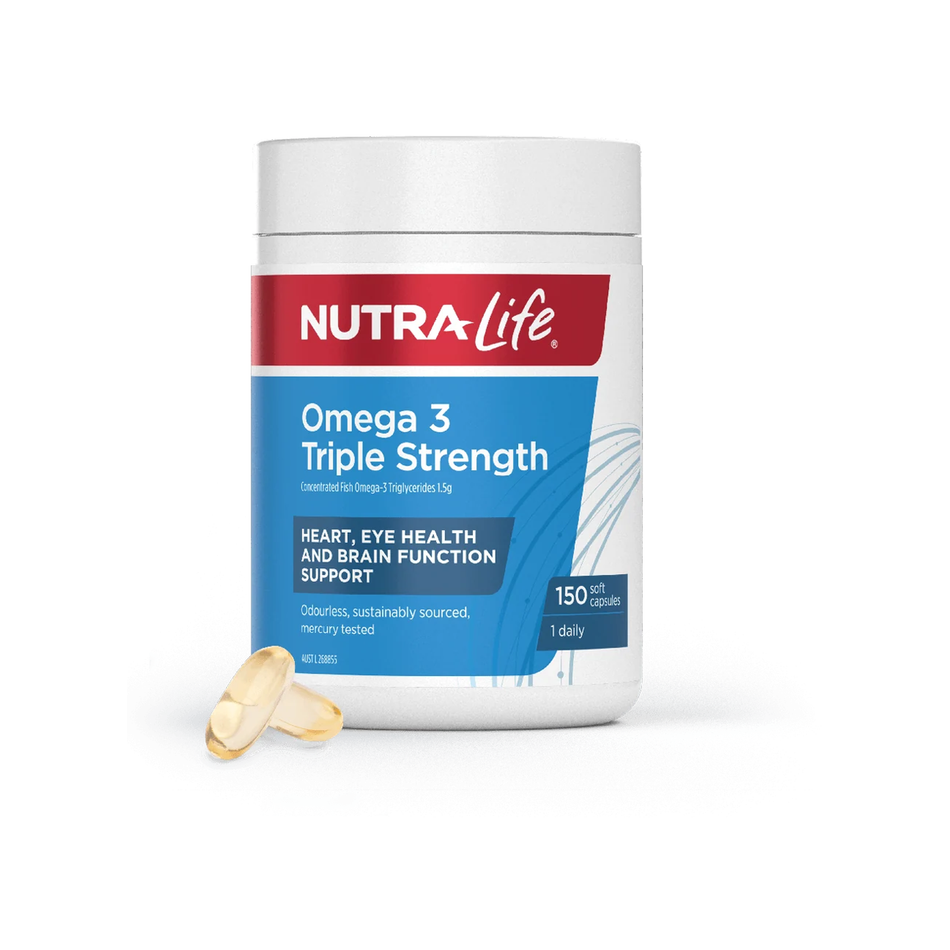 Nutra-Life Fish Oil Triple Strength Omega-3 150 Capsules