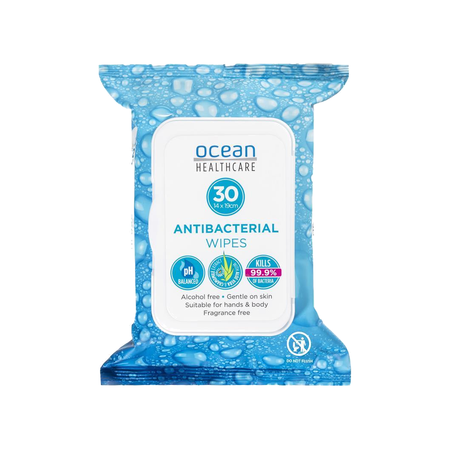 Ocean Antibacterial Wipes 30