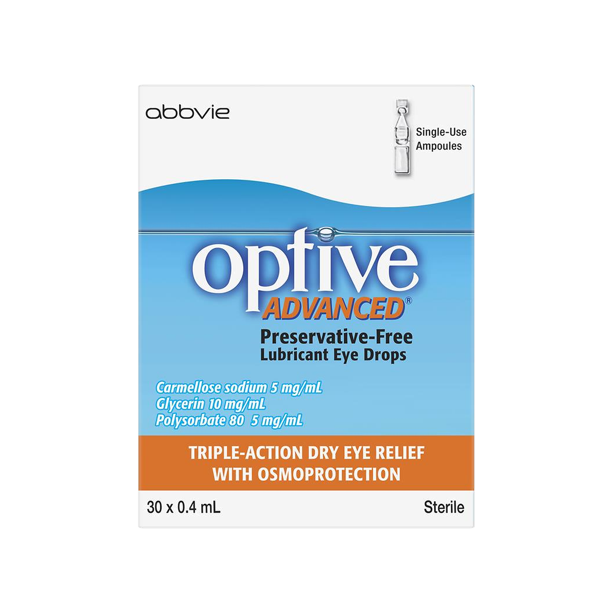 Optive Eye Drop Advance 30x 0.4mL