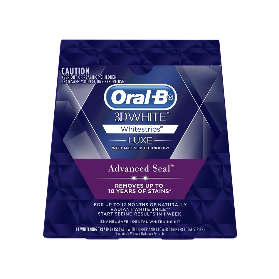 Oral B 3D White Luxe Advanced Seal 14 Teeth Whitening Treatments