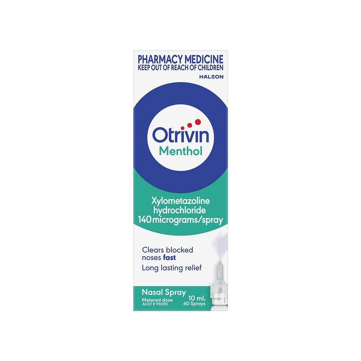 Otrivin F5 Metered Dose Adult Spray Menthol