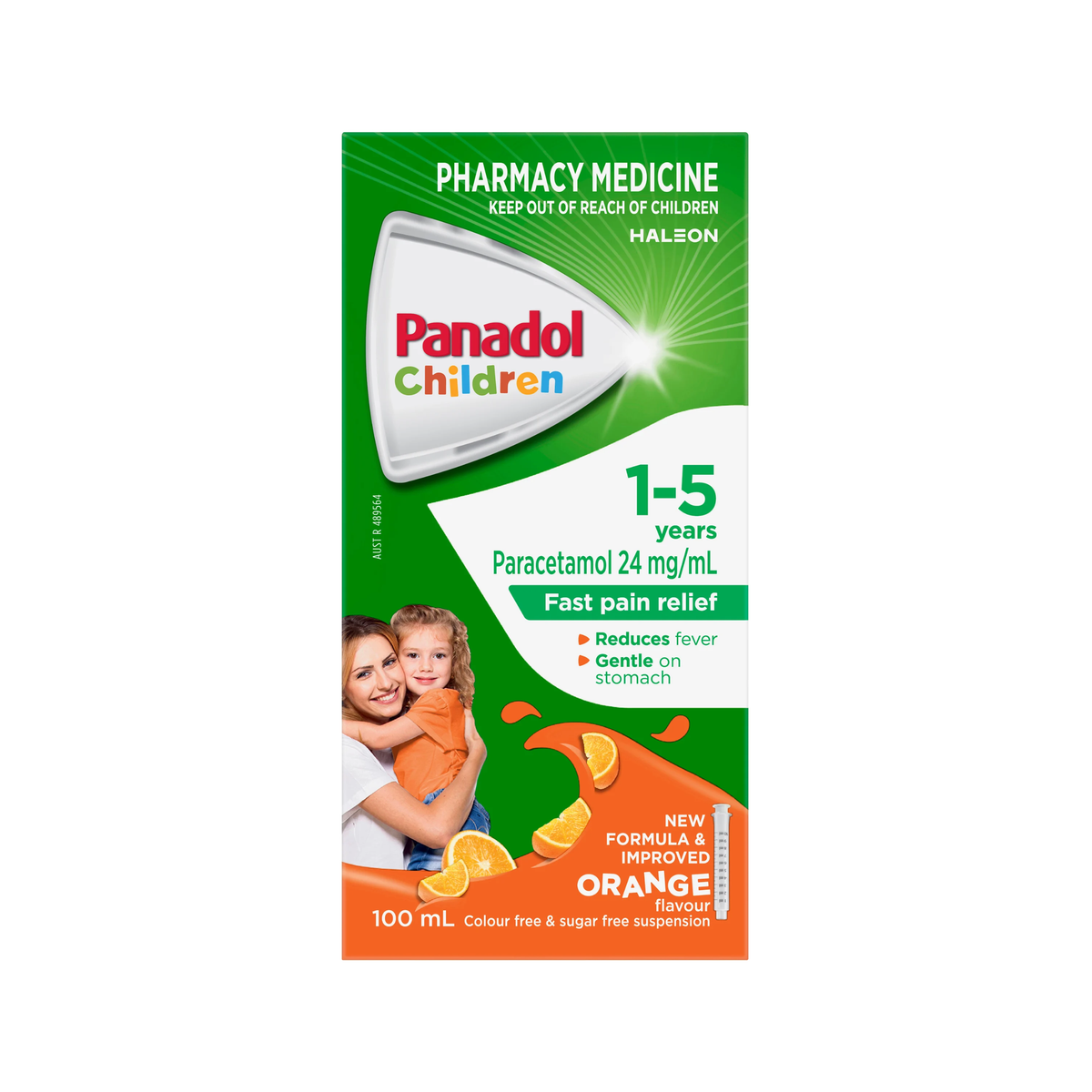 Panadol Children 1-5 Years Colour-Free Orange 100mL