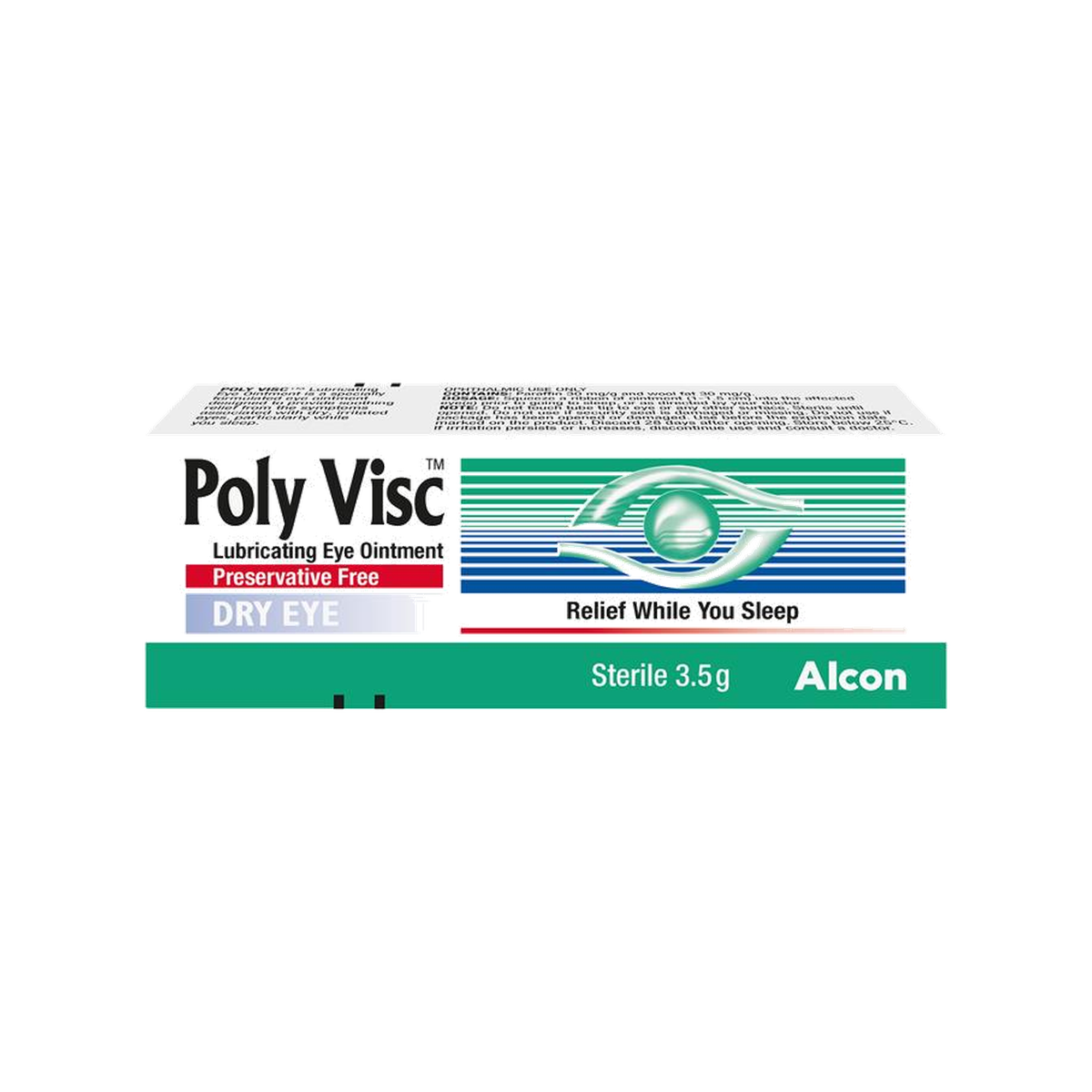 Poly Visc Ointment 1G/G single 3.5g Tube