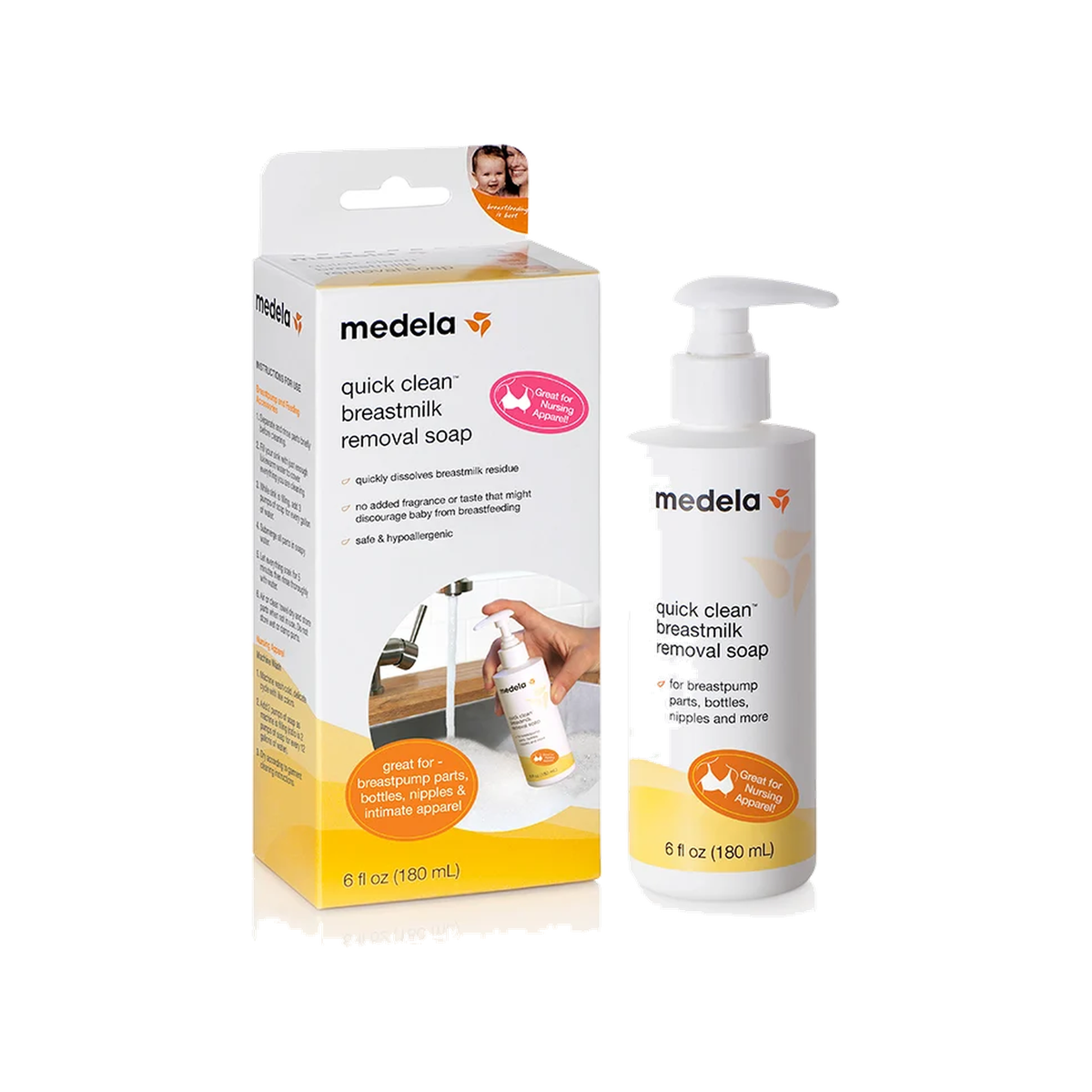 Medela Quick Clean Breast Milk Removal Soap 180mL