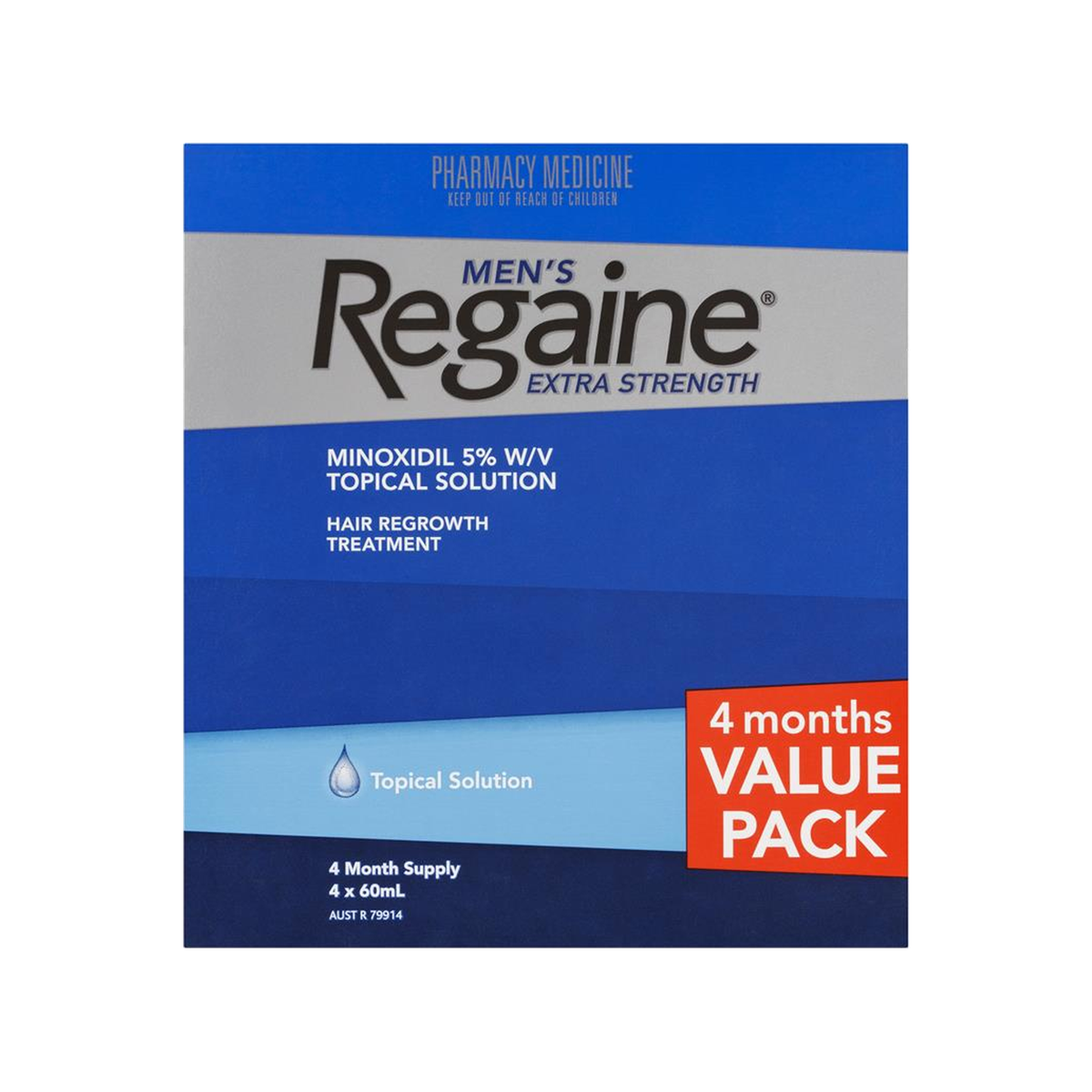 Regaine For Men Extra Strength 4x60mL