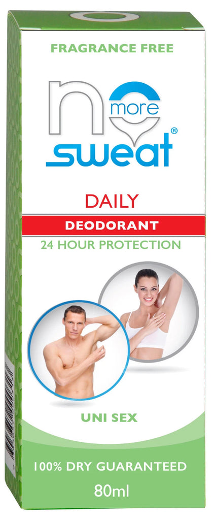 **No More Sweat DAILY Antiperspirant Roll On 80mL Fragrance Free**