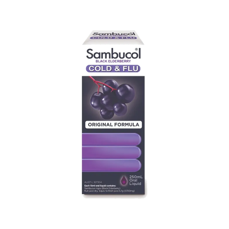 Sambucol Cold & Flu Liquid 250mL