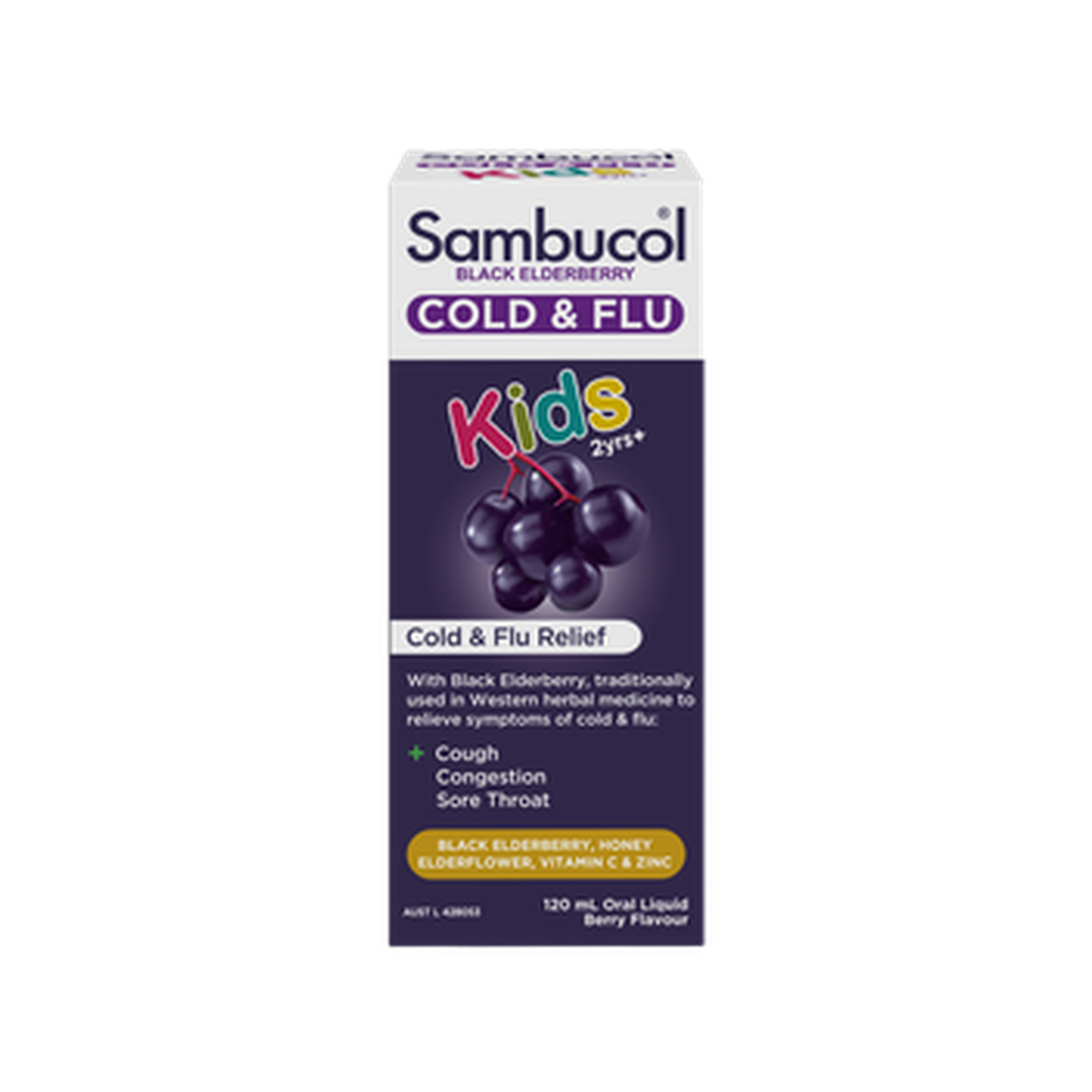 Sambucol Kids Cold & Flu Liquid 120mL