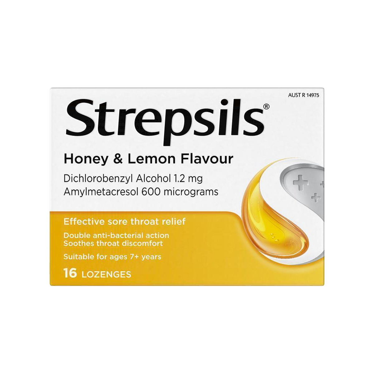 Strepsils Honey & Lemon 16 Lozenges