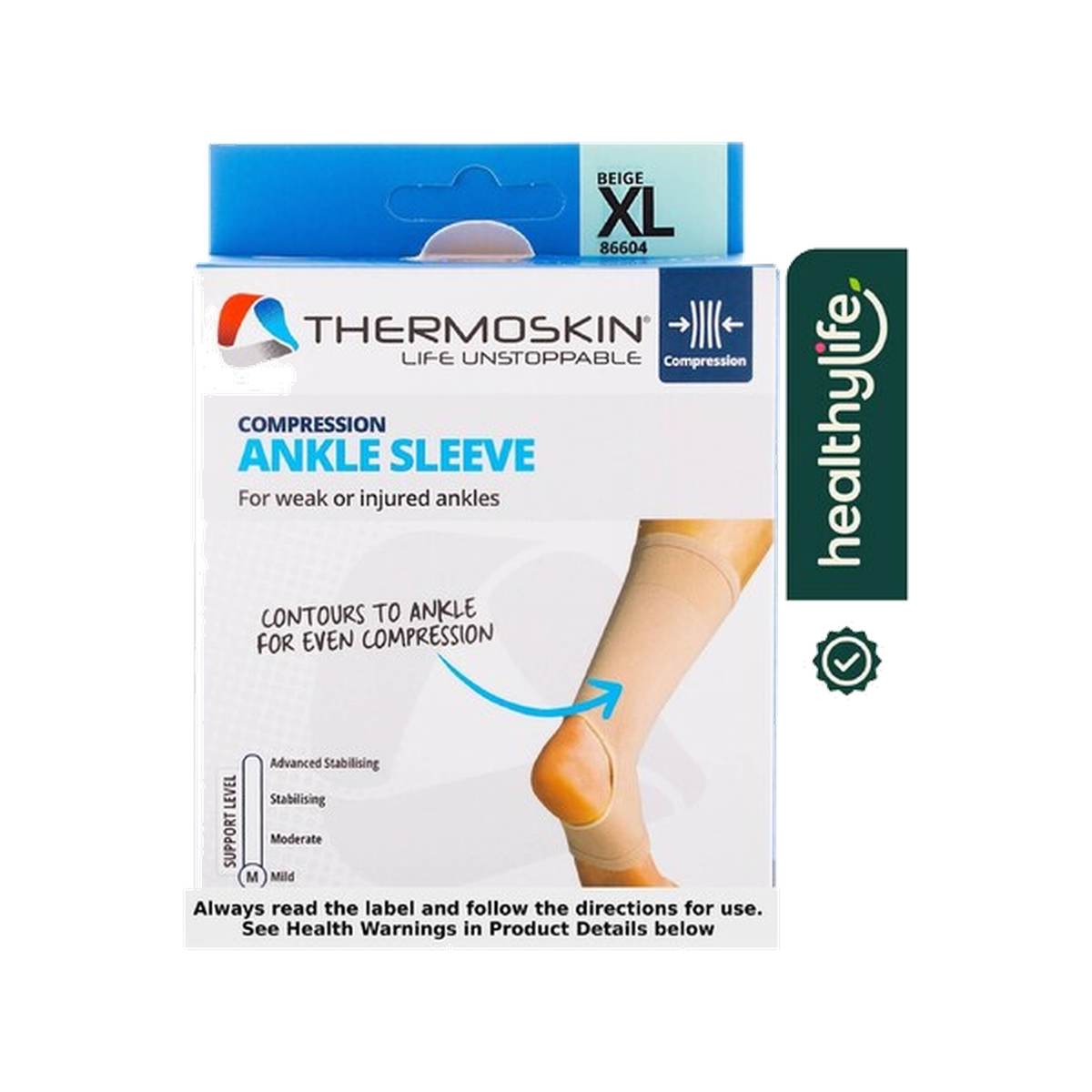 Thermoskin Elastic Ankle Support X-Large