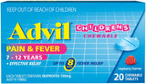 Advil 7-12 years Chewable Tabs 20