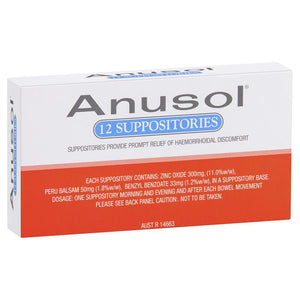Anusol Suppositories - 12 pack
