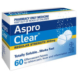 Aspro Clear aspirin - unavailable as at Oct 2023. Any orders will be sent when this returns to stock.
