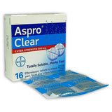 Aspro Clear aspirin - unavailable as at Oct 2023. Any orders will be sent when this returns to stock.