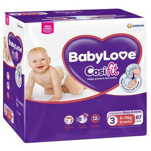 Babylove Nappies Jumbo Crawl 87 x1