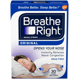 Breathe Right Nasal Tan 30 Strips