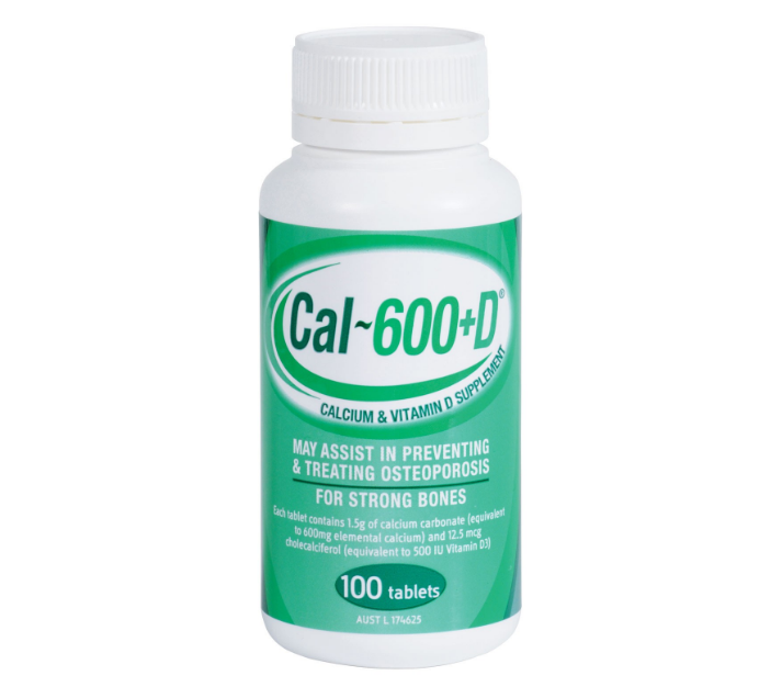 Cal-600+D Tablets 100